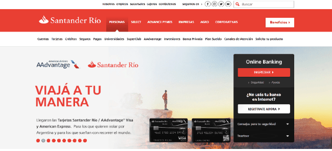 Santander Río Crédito de hasta $500 000