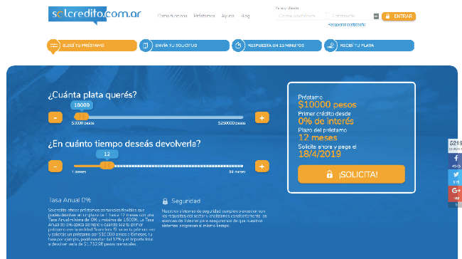 Solcredito - Préstamo de hasta $250 000