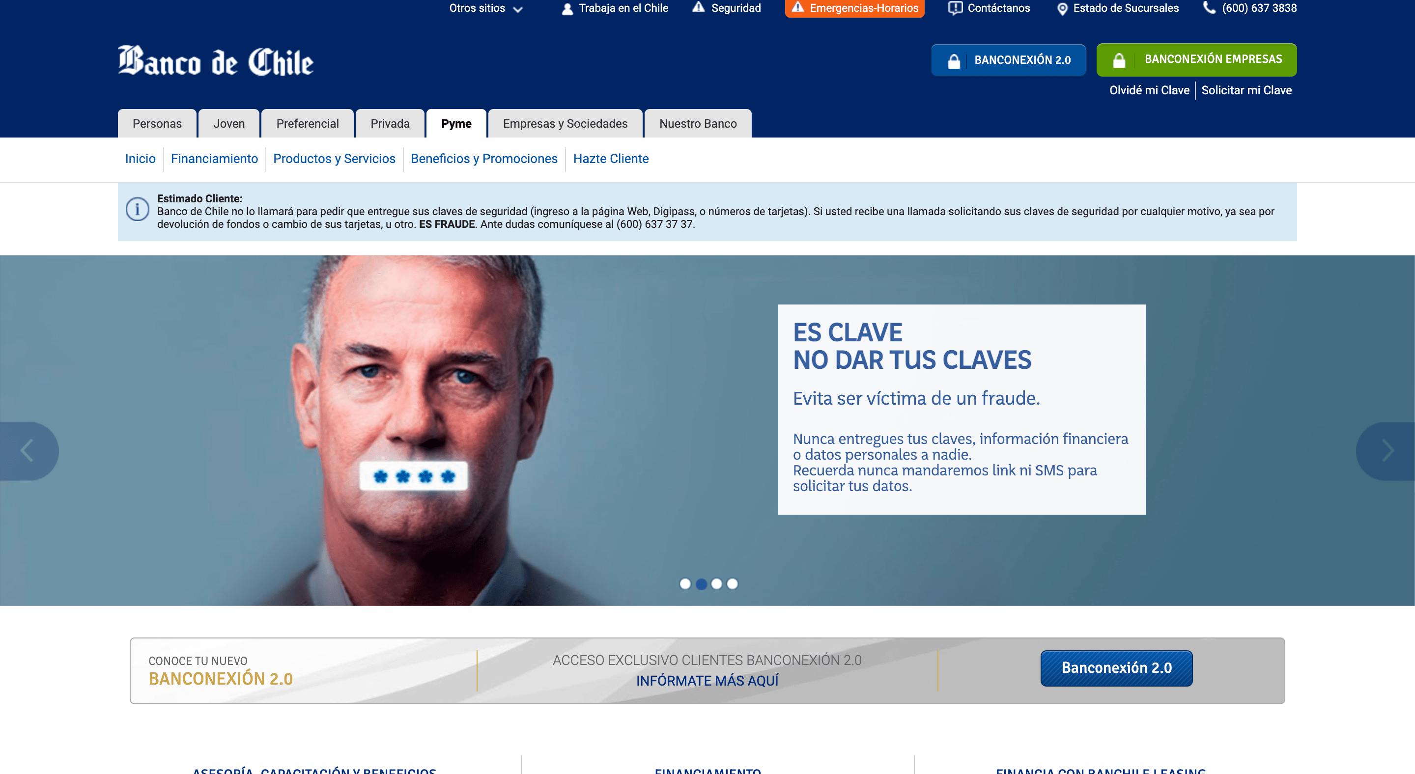 Banco de Chile - Préstamos hasta $120 000 000
