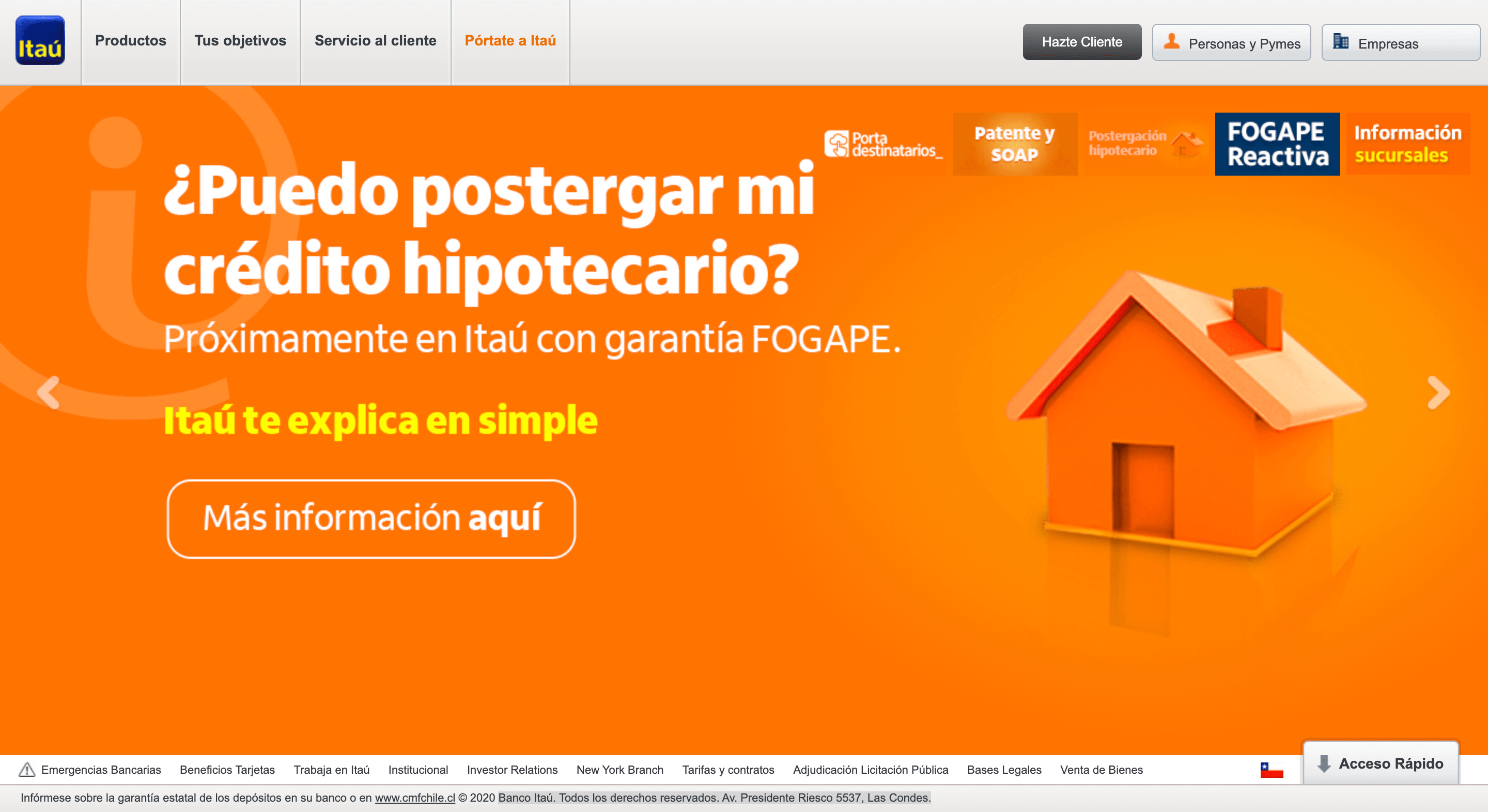 Banco Itaú - Préstamos hasta $100 000 000
