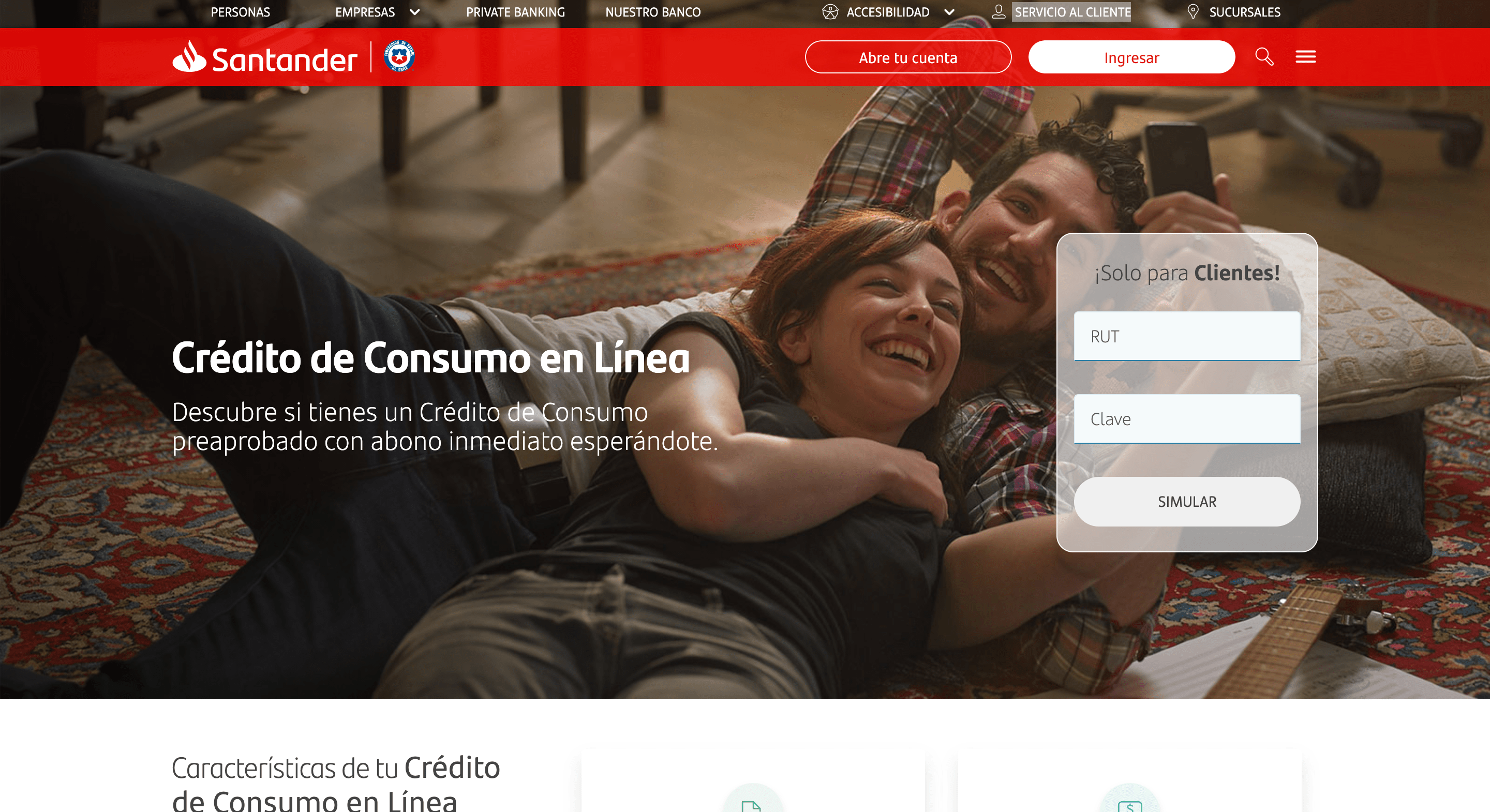 Banco Santander – Préstamos hasta $137 395 000