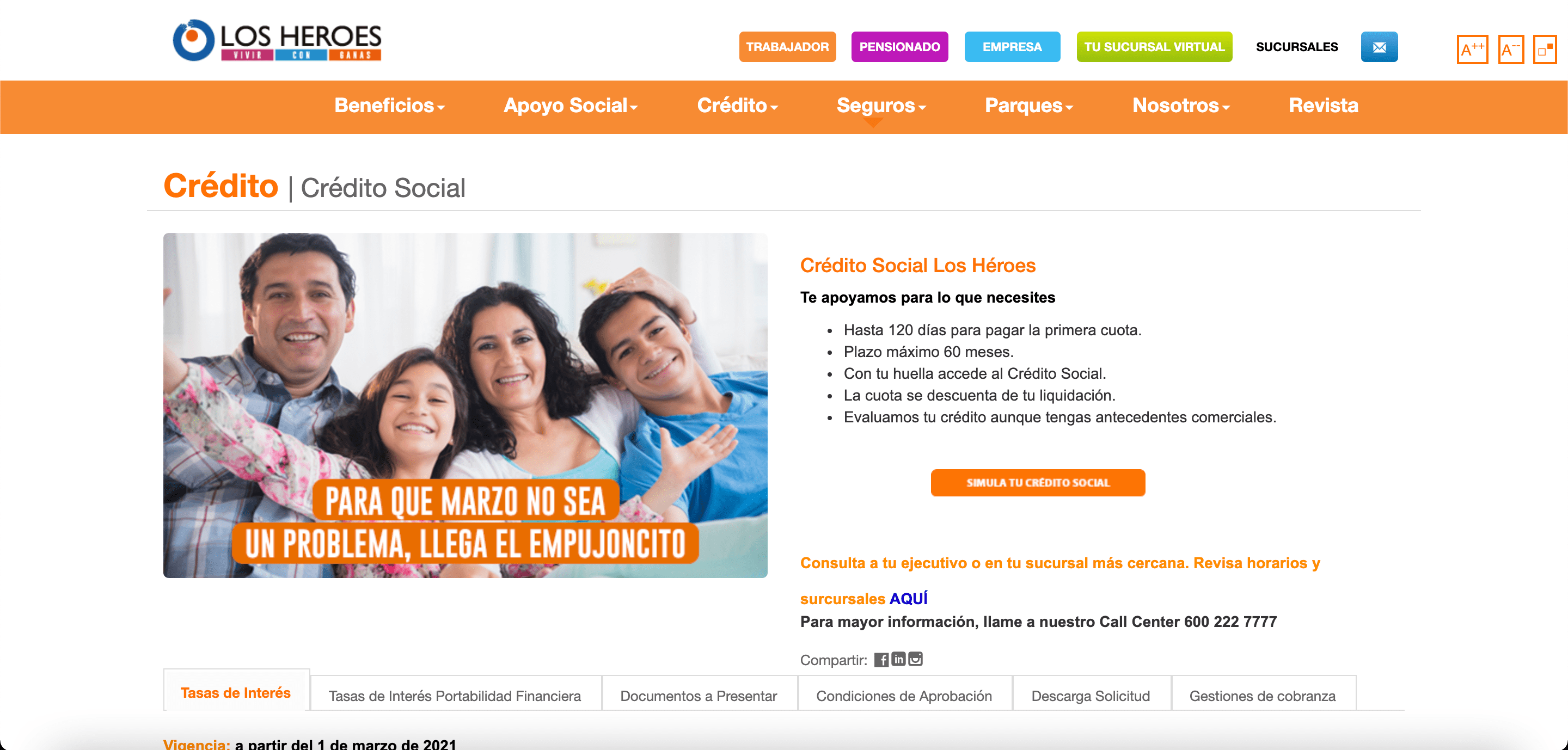 Crédito Social Los Héroes – Préstamos hasta $30 000 000