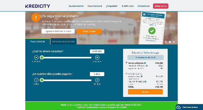 Kredicity - Préstamo de hasta $900 000