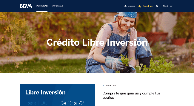 BBVA - Préstamo de hasta $10 000 000