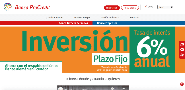 ProCredit Bank - Préstamo de hasta $100 000 000