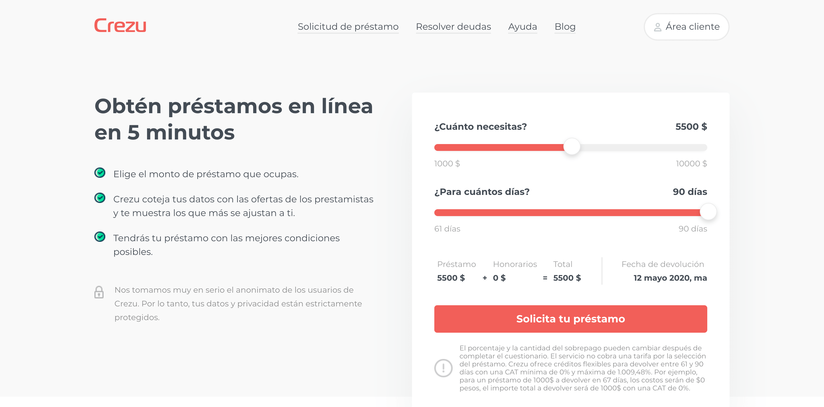 Crezu - Préstamos hasta $10 000