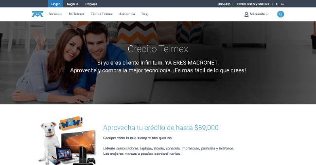 Telmex - Créditos hasta $89 000