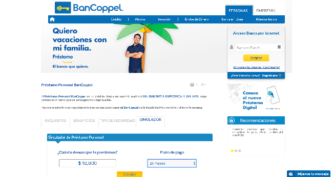 BanCoppel - Préstamos hasta $21 900