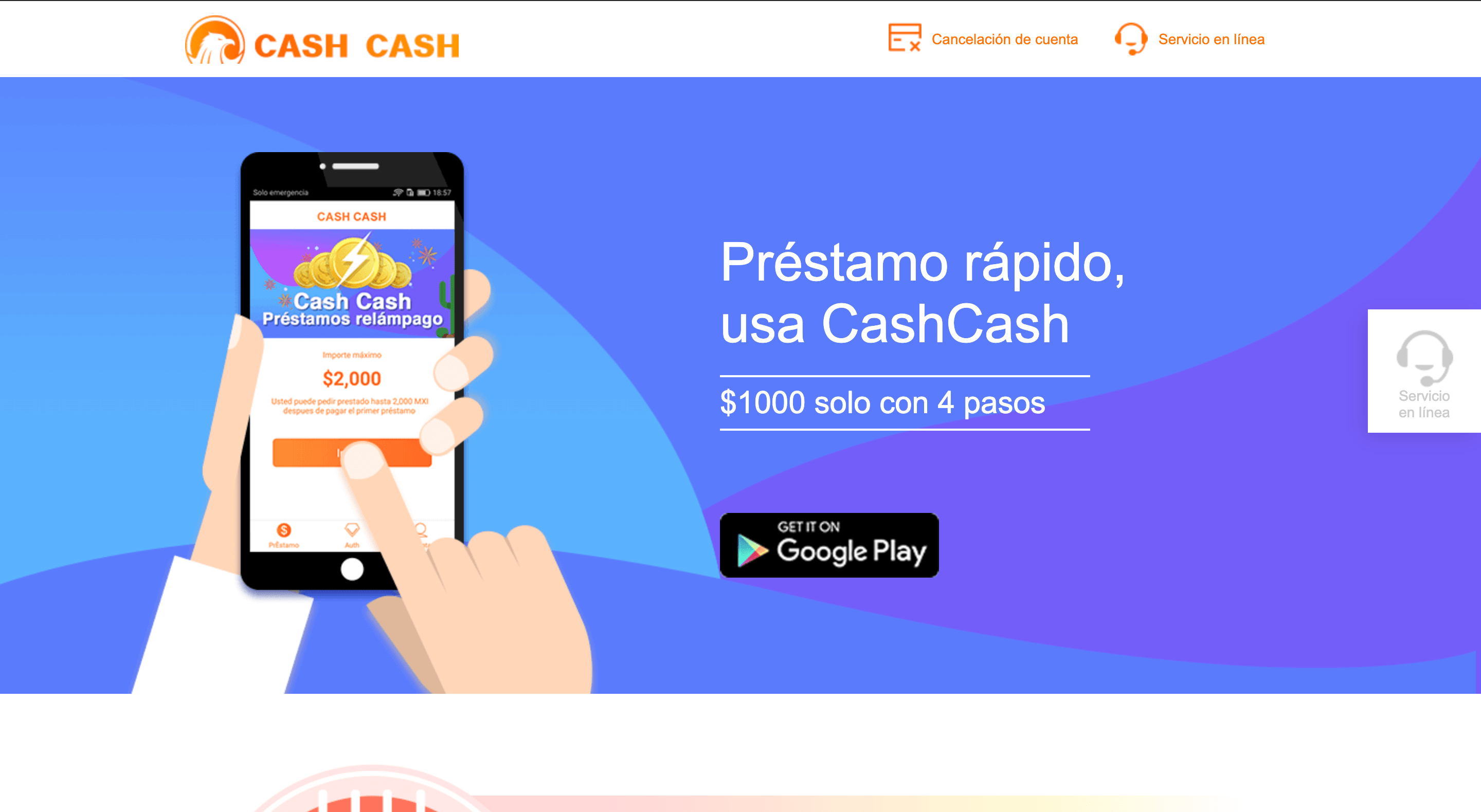 CashCash - Préstamo de hasta $2 000